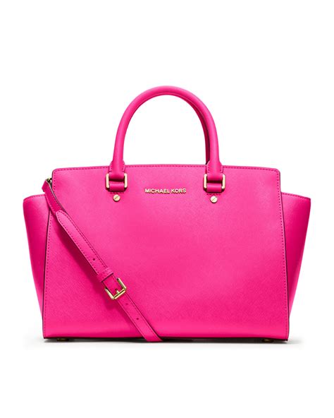 michael kors selma top zip satchel pink|Michael Kors Selma Satchel/Top Handle Bag Pink Bags.